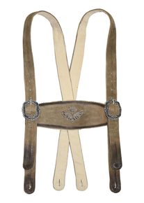 JCC Herren Hosenträger "31023119", beige, Gr. 60, Obermaterial: 100% Ziegenvelours; Schnalle aus Metall, Hosenträger