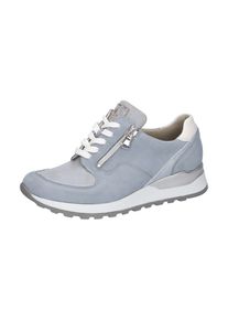 Waldläufer WALDLÄUFER Damen Keilsneaker "HIROKO", Gr. 9, weiß, Nubukleder, Textil, Nappaleder, sportlich, Schuhe, Schnürschuh, Freizeitschuh, Halbschuh,