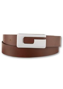 Bernd Götz BERND GÖTZ Damen Koppelgürtel, braun, modisch, Gr. 85, unifarben, Leder, Gürtel, mit Gürtelschließe im G-Look