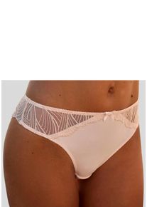 Lascana Damen String, Gr. 32, rosa, Obermaterial: 40% Polyamid, 40% Polyester, 20% Elasthan, Unterhosen, mit seitlicher Stickerei Spitze in