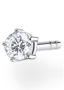 Thomas Sabo Damen Single-Ohrstecker "weißer Stein klein, H2147-051-14, H2147-414-14", Silber 925 (Sterlingsilber), bunt, Silber 925 (Sterlingsilber),