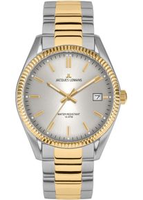 Jacques Lemans Damen Quarzuhr "Derby", gold, Armbanduhren, Armbanduhr,Herrenuhr,Damenuhr,Edelstahlarmband,bis 10 bar wasserd.