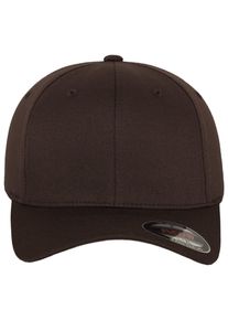 Flexfit Damen Flex Cap "Flexfit Unisex Flexfit Combed", braun, casual, Gr. L, unifarben, 63% Polyester, 34% Baumwolle, 3% Elasthan, Caps