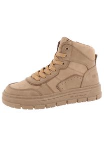 Tom Tailor Damen Schnürboots, Gr. 39, beige, Lederimitat, Textil, sportlich, Schuhe
