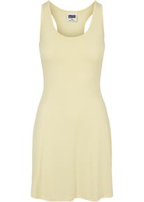 Urban Classics Damen Shirtkleid "Urban Classics Damen Ladies Modal Short Racer Back Dress", gelb, klassisch, Gr. 5XL, unifarben, 77% Modal, 23%