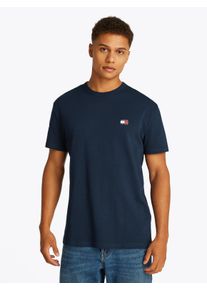 Tommy Jeans Herren T-Shirt "TJM REG BADGE TEE EXT", blau, Basic, Gr. XXL, Single Jersey, Obermaterial: 100% Baumwolle, Shirts, mit Logostickerei