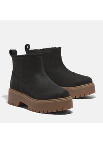 Timberland Damen Chelseaboots "STONE STREETMID WARM LINED BOOT", Gr. 39, schwarz, Leder, sportlich, Schuhe, Winterstiefel,Winterschuhe,gefüttert