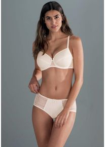 Rosa Faia Damen Bügel-BH "Fleur", Gr. 90, beige, Stoff, Obermaterial: 85% Polyamid, 15% Elasthan, mehrfarbig, kontrastfarbene Details, unifarben mit