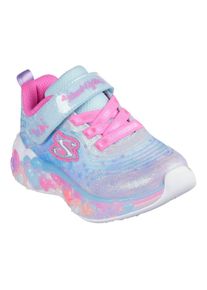 Skechers Kinder Lauflernschuh "ETERNAL HEART LIGHTS", Gr. 24, bunt, Textil, Lederimitat, Glitzer, modisch, Schuhe, Blink,-Klettschuh mit