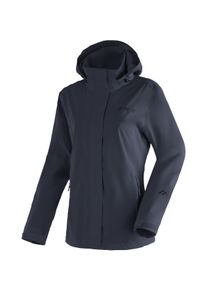 Maier Sports Damen Outdoorjacke "Metor rec W", blau, Gr. 18, 100% Polyester, Jacken, Damen Regenjacke wasserdicht mit Kapuze, 2 Taschen außen,