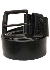 Urban Classics Damen Hüftgürtel "Urban Classics Unisex Recycled Imitation Leather Belt", schwarz, Gr. L, 100% Polyester (Recycelt), Gürtel
