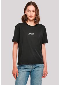 F4NT4STIC Damen T-Shirt "Atari Games Logo Retro Gaming", schwarz, casual, Gr. L, Obermaterial: 100% Baumwolle, Shirts, Premium Qualität