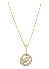 Lady Damen Ketten-Anhänger, Gelbgold 585, gold, Gelbgold 585, Schmuckanhänger