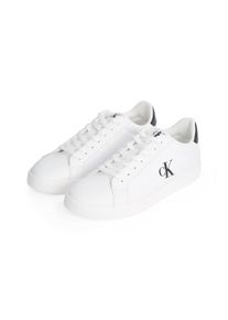 Herren Plateausneaker "3 CUPSOLE PU", Calvin Klein Jeans, Gr. 42, schwarz-weiß, Lederimitat, sportlich, Schuhe, Freizeitschuh, Halbschuh, Schnürschuh