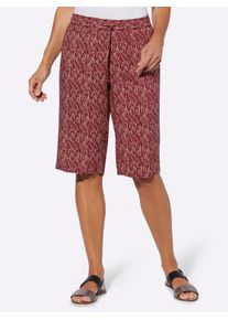 Classic Basics Damen Bermudas, rot, Gr. 42, gemustert, animal-print, 100% Viskose, Hosen
