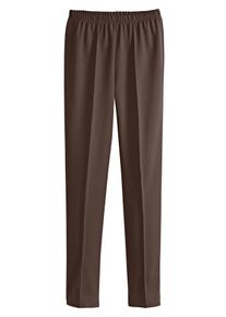 Classic Basics Damen Dehnbund-Hose, braun, Gr. 195, unifarben, 100% Polyester, Hosen