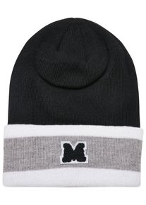Urban Classics Damen Beanie "Urban Classics Unisex College Team Beanie", schwarz-weiß, Kunstfaser, Mützen