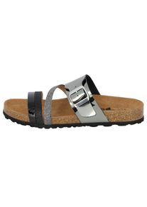 Lico Pantolette "Pantolette Bioline Fashion", Gr. 42, grau, Synthetik, Schuhe