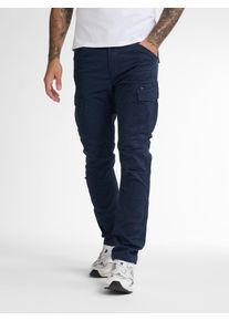 Herren Cargohose, blau, casual, Gr. 30, PETROL INDUSTRIES, unifarben, Web, Obermaterial: 98% Baumwolle, 2% Elasthan, Hosen