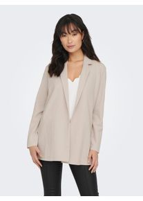 Jacqueline de Yong JDY Damen Jerseyblazer "JDYGEGGO L/S BLAZER JRS NOOS", grau, modisch, Gr. S, unifarben, Jersey, Obermaterial: 95% Polyester, 5% Elasthan, Blazer