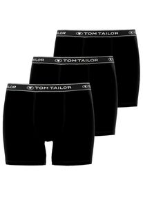 Tom Tailor Herren Boxershorts "Buffer", Gr. XXL, schwarz, Single Jersey, Obermaterial: 95% Baumwolle, 5% Elasthan, unifarben, Unterhosen, mit