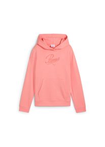 Puma Kinder Kapuzensweatshirt "ESS SCRIPT HOODIE TR G", pink, sportlich, Gr. 152, bedruckt, Sweatware, Obermaterial: 68% Baumwolle, 32% Polyester,