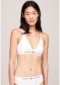 Damen Bralette-BH "UNLINED TRIANGLE", Tommy Hilfiger Underwear, Gr. M, weiß, Jersey, Obermaterial: 95% Baumwolle, 5% Elasthan, unifarben, Basic, BHs,