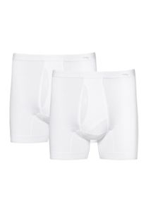 Mey Herren Langer Boxer "SERIE NOBLESSE", Gr. 7, weiß, Obermaterial: 100% Baumwolle, Unterhosen, Aufgesetzter Webbund, super soft
