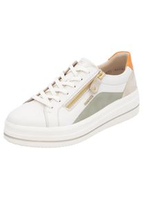 Remonte Damen Plateausneaker, Gr. 39, weiß, Leder, Lederimitat, sportlich, Schuhe, Freizeitschuh, Halbschuh, Schnürschuh mit Soft-Einlage