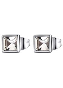 Brosway Damen Paar Ohrstecker "Emphasis Crystal, BEH22, BEH232", Edelstahl, silber, Edelstahl, Ohrringe, mit Kristallglas