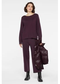 Damen Rundhalspullover, lila, casual, Gr. XL, SENSES.THE LABEL, unifarben, Material: 51% Viskose, 27% Polyester, 22% Polyamid, Pullover, mit