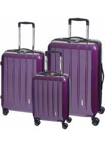 Check.In Trolleyset "London 2.0", lila, Koffer-Sets, Kofferset, Gepäckset, klein mittel groß, Handgepäck, Aufgabegepäck