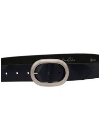 AnnaMatoni Damen Ledergürtel, blau, klassisch, Gr. 105, unifarben, Rindsleder, Gürtel, Schließe im Used-Look