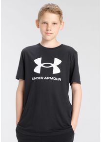 Under Armour Kinder T-Shirt "SPORTSTYLE LOGO SHORTSLEEVE", schwarz, sportlich, Gr. S, Obermaterial: 60% Baumwolle, 40% Polyester, Shirts