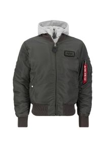 Herren Bomberjacke "Alpha Industries Men - Bomber Jackets MA-1 D-Tec", grau, Gr. S, Alpha Industries, Obermaterial: 100% Nylon, Futter: 100% Nylon,