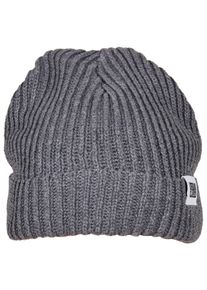 Urban Classics Damen Beanie "Urban Classics Unisex Recycled Yarn Fisherman Beanie", grau, Kunstfaser, Mützen