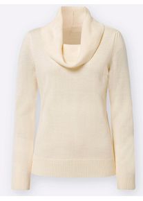 Classic Basics Damen Rollkragenpullover "Pullover", beige, Gr. 50, unifarben, 100% Polyacryl, Pullover