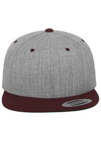 Flexfit Damen Flex Cap "Flexfit Unisex Classic Snapback 2-Tone", grau, casual, unifarben, 80% Polyacryl, 20% Wolle, Caps