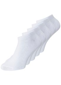 Jack & Jones JACK & JONES Herren Kurzsocken "JACDONGO SOCKS 5 PACK NOOS", weiß, Baumwollmischung, uni, Socken
