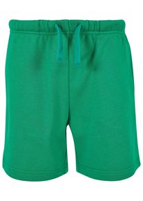 Urban Classics Jungen Trainingshose "Urban Classics Herren Boys Basic Sweatshorts", grün, Gr. 158, unifarben, 65% Baumwolle, 35% Polyester, Hosen