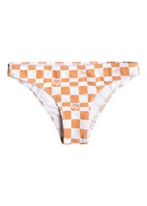 Roxy Damen Bikini-Hose "Check It", braun, Gr. XS, 85% Nylon, 15% Elasthan, Badehosen
