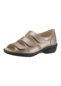 CLASSIC Damen Sandale, Gr. 7,5, beige, Glattleder, Basic, Schuhe