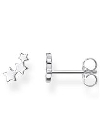 Thomas Sabo Damen Single-Ohrstecker "Sterne gold, Sterne silber, H2142-001-21, H2142-413-39", Silber 925 (Sterlingsilber), silber, Silber 925
