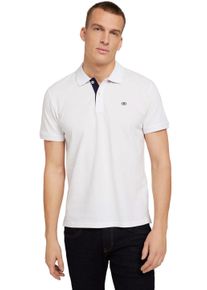 Tom Tailor Herren Poloshirt, weiß, casual, Gr. XXXL, Single Jersey, Obermaterial: 100% Baumwolle, Shirts, mit Knopfleiste und Logo