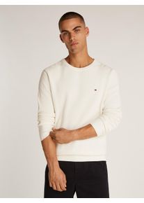 Tommy Hilfiger Herren Rundhalspullover "ESSENTIAL STRUCTURE CREW NECK", weiß, casual, Gr. XXXL, Strick, Obermaterial: 100% Baumwolle, Pullover, mit