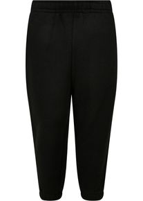 Urban Classics Jungen Stoffhose "Urban Classics Herren Boys Sweatpants", schwarz, Gr. 122, unifarben, 65% Baumwolle, 35% Polyester, Hosen