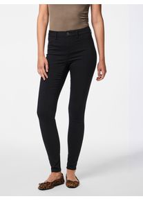 Pieces Damen Jeggings "PCSKIN WEAR MW JEGGINGS/NOOS BC", schwarz, modisch, Gr. M, unifarben, Obermaterial: 77% Viskose, 20% Nylon, 3% Elasthan, Hosen