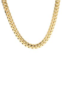Firetti Herren Panzerkette "Schmuck Geschenk Metall Halsschmuck Halskette 7,8 mm breit", 50, Metall, L: 50cm B: 7,8mm, gold, Metall, B:7,8mm,