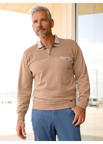 Marco Donati Herren Polokragenpullover "Polopullover", gelb, Gr. 50, unifarben, meliert, 100% Baumwolle, Pullover