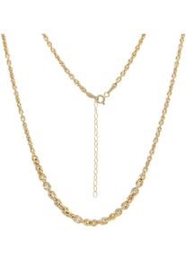 Firetti Damen Kette ohne Anhänger "Schmuck Geschenk Gold 375 Halskette Singapurkettengl. 2,4-3,6mm breit", Gelbgold 375, L: 50cm B: 3,6mm, gold,